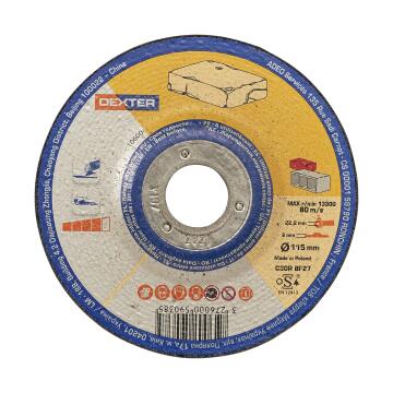 Cutting Disc Dexter Stone 115X6X22,2Mm