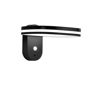 Inspire Baquio Solar Wall Lamp 900LM  Plastic Blk
