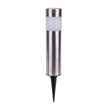 Inspire praia kit of 2 solar 2lm beacon 4000k metal inox 39cm ip44