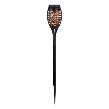 Inspire coma solar spike 1lm 1800k plastic black ip44 51cm