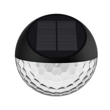 Solar wall led int 4lm 5500k plastic black ip44