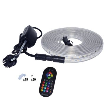 Kit 5m led ip65 ribbon rgbw 1000lm/m rc