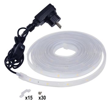 Kit 5m led ribbon 4000k 300lm/m ip44 no