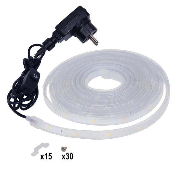 Kit 5m led ribbon 4000k 300lm/m ip44 no
