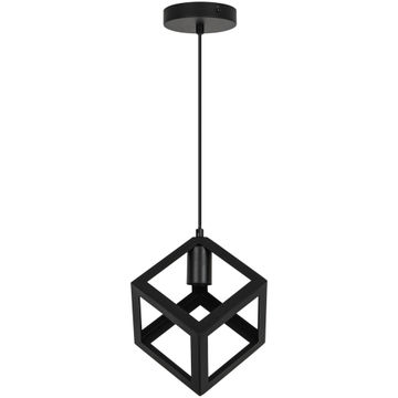 Pendant metal black e27x1 d16cm inspire