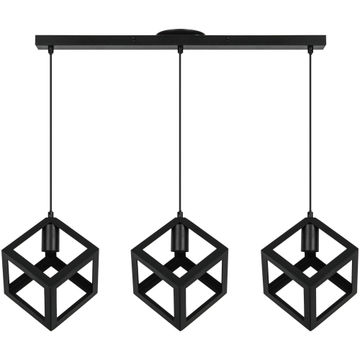 Pendant metal black e27x3 inspire