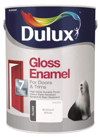 Dulux Enamel Paint Gloss Brilliant White 5L