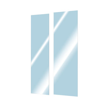 Sensea remix one sliding and one fixed door clear glass (glass only) w100cmxh195cm 