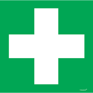 Medical cross sign ABS tower 150x150mm