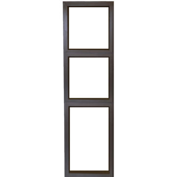Aluminium side light 2 vent IBUILD Bronze W600mm x H2100mm