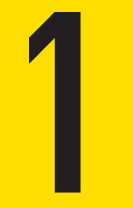 Number 1 adhesive sign tower 55x90mm