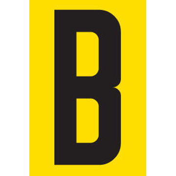 Letter B adhesive sign tower 55x90mm