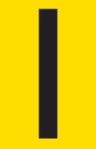 Letter H adhesive sign tower 55x90mm | Leroy Merlin South Africa