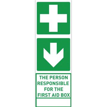 First aid sign ABS tower 190x570mm