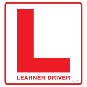 Learner driver self adhesive decal tower