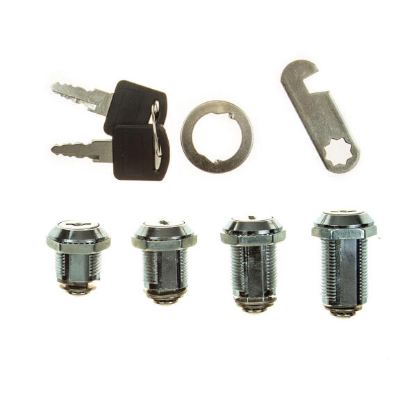 Cam lock cabinet chrome plated 30mm L&B security