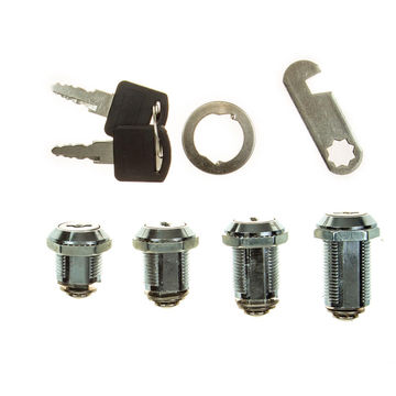Cam lock cabinet chrome plated 30mm L&B security