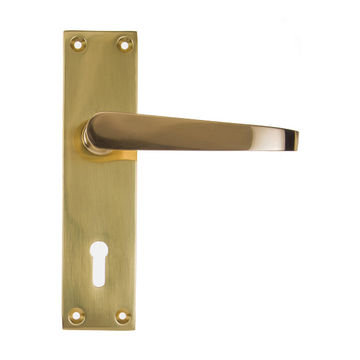 Victorian style handle brass L&B Security 6 inch