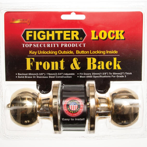 Knoblock round polished brass fighter