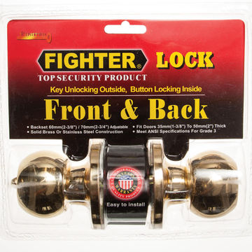 Knoblock round polished brass fighter