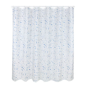 Sensea Polyester Shower Curtain Terrazzo Design W180cmxH200cm