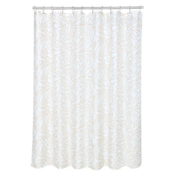 Sensea Polyester Shower Curtain Leave Pattern W180cmxH200cm