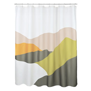 Sensea Polyester Shower Curtain Landscape Pattern W180cmxH200cm