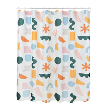 Sensea Polyester Shower Curtain Kids Design Pattern W180cmxH200cm