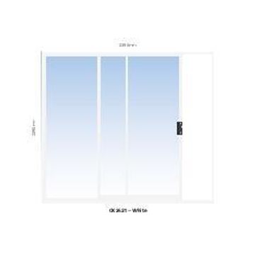 Aluminium sliding door 1 panel sliding W2400MM x H2100MM