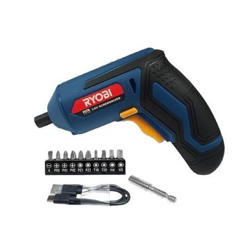 RYOBI 3.6V LI-ION Screwdriver with 11 Drill Accessories
