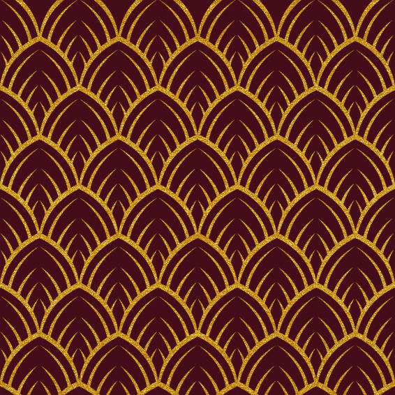 Wall Tile Burgundy Gold Print Talavera 20X20Cm