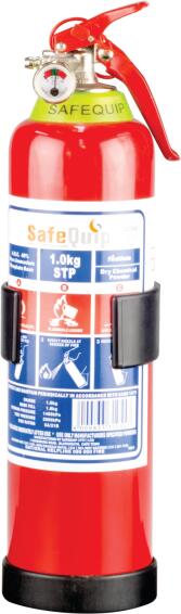 Fire extinguisher & bracket SAFE QUIP 1kg
