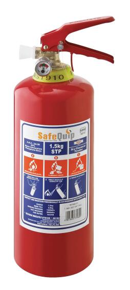 Fire extinguisher & bracket SAFE QUIP 1.5kg