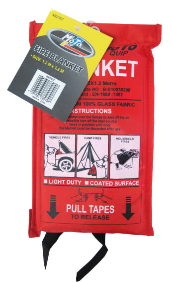 Moto-Quip Emergency Fire blanket (1.2Mx1.2M)