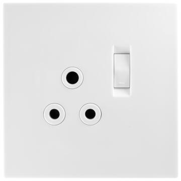 Socket TOPAZ white 1x3 pin 4x4