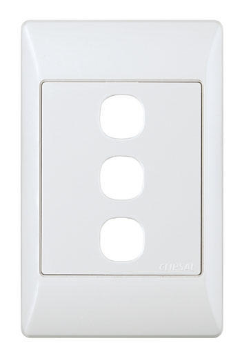 C.PLATE 2X4 SWITCH 3L WH S2000