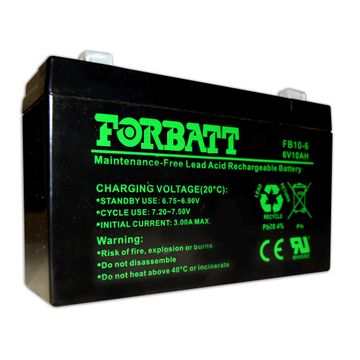 Battery lead acid 6v 10ah
