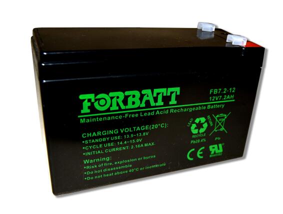 Forbatt 12V 7.2Ah Lead Acid Battery