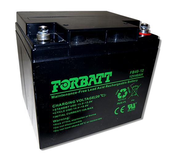 Forbatt 12V 40Ah Lead Acid Battery