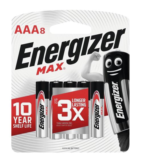 battery alkaline aaa 8 pck