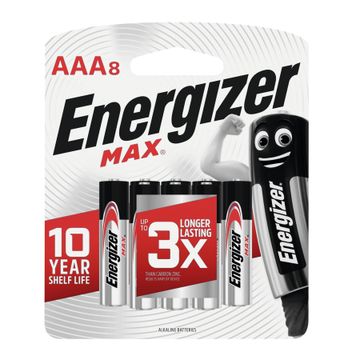 battery alkaline aaa 8 pck