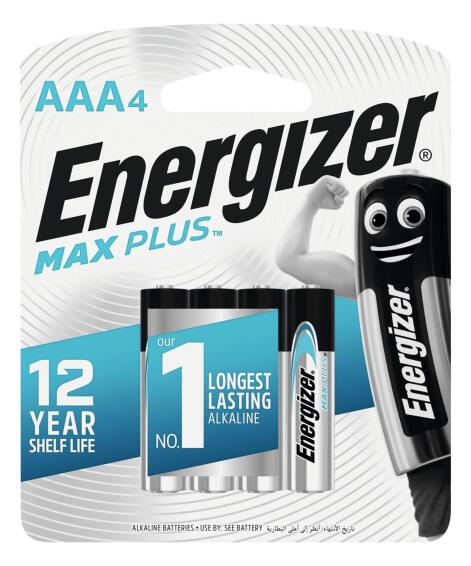 battery alkaline plus aaa 4 pck