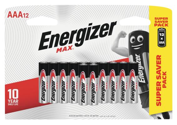 battery alkaline aaa-12 pck