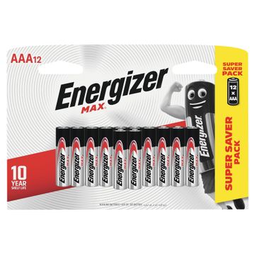 battery alkaline aaa-12 pck