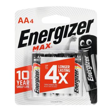 battery alkaline aa 4 pck