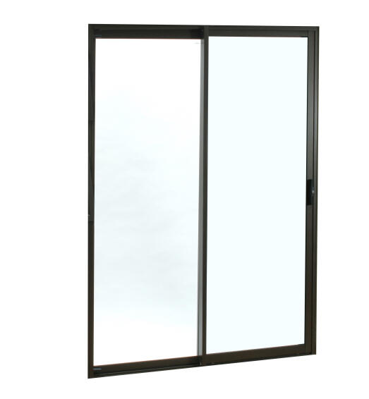Aluminium sliding door bronze 1 panel sliding W2400MM x H2100MM
