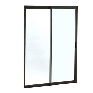 Aluminium sliding door bronze 1 panel sliding W2400MM x H2100MM