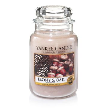 JAR CANDLE LARGE EBONY & OAK