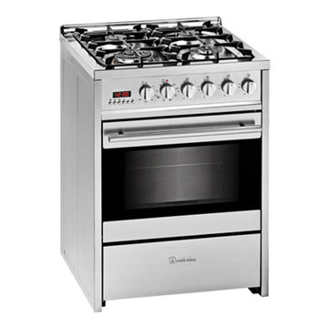 Kitchen Gas Stove Meireles E 4 Burner Burner Electric Multifunction Stove Oven 60cm Stainless Steel E 610 X