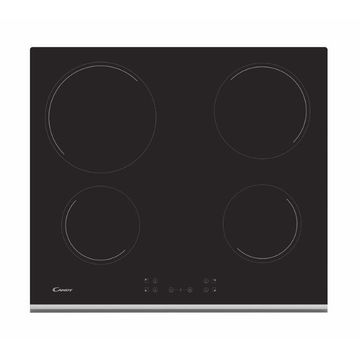 Candy Kitchen 4 Burner Electric Stove Vitroceramic Hob 60Cm Touch Control Black Ch64Xb